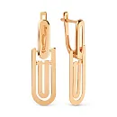 Серьги из красного золота