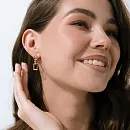 Серьги из красного золота