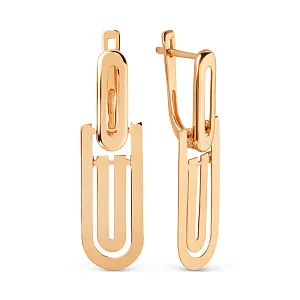 Серьги из красного золота