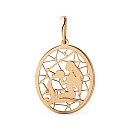 Подвеска из красного золота