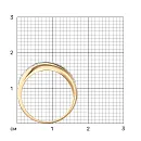 Кольцо из красного золота с фианитами