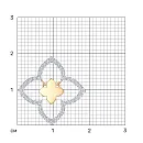 Подвеска из красного золота с фианитами