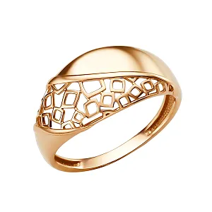 Кольцо из красного золота