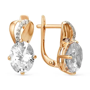 Серьги из красного золота