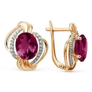 Серьги из красного золота