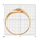 Кольцо из красного золота