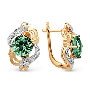 Серьги из красного золота