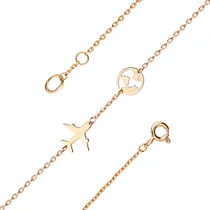 Браслет из красного золота