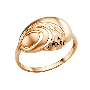 Кольцо из красного золота