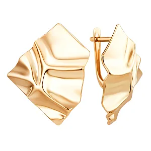 Серьги из красного золота