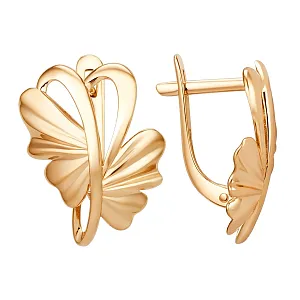 Серьги из красного золота