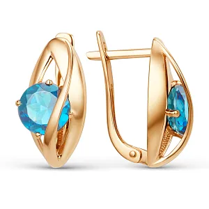 Серьги из красного золота