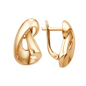 Серьги из красного золота