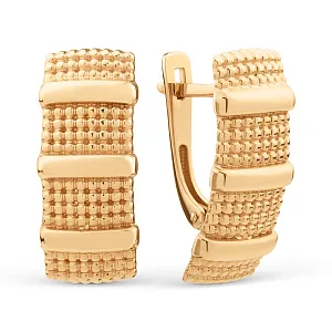 Серьги из красного золота