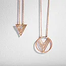 Колье из красного золота с фианитом