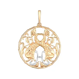 Подвеска из красного золота