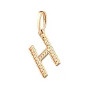 Подвеска из красного золота с бриллиантами