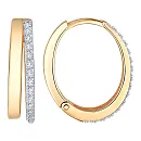 Серьги из красного золота с фианитами