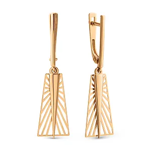 Серьги из красного золота