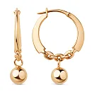 Серьги из красного золота