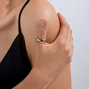 Кольцо из красного золота с фианитами