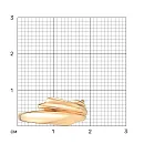 Кольцо из красного золота