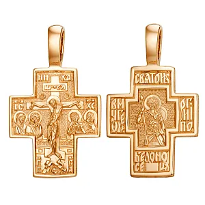 Крест из красного золота