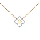 Подвеска из красного золота с фианитами