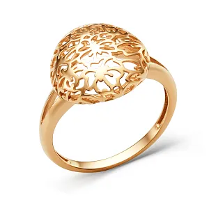 Кольцо из красного золота