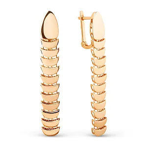 Серьги из красного золота
