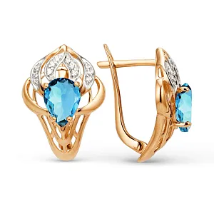 Серьги из красного золота