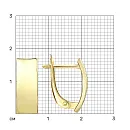 Серьги из желтого золота