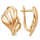 Серьги из красного золота