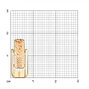 Подвеска из красного золота