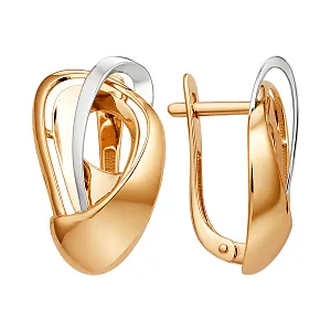 Серьги из красного золота