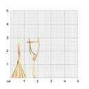 Серьги из красного золота