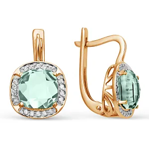 Серьги из красного золота