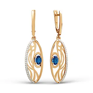 Серьги из красного золота