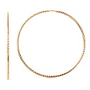 Серьги конго из красного золота