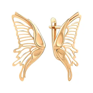 Серьги из красного золота