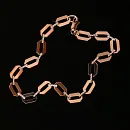 Браслет из красного золота с фианитами