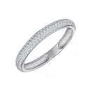 Кольцо из белого золота с бриллиантами