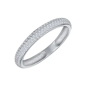 Кольцо из белого золота с бриллиантами