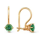 Серьги детские из красного золота