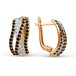 Серьги из красного золота