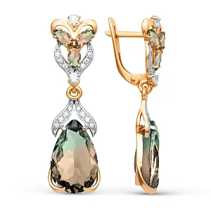 Серьги из красного золота