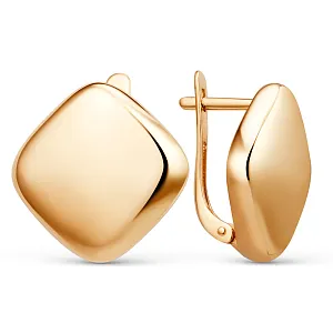 Серьги из красного золота