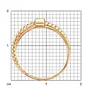 Кольцо из красного золота