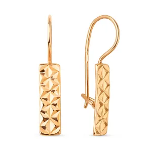 Серьги из красного золота