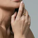 Кольцо из красного золота с фианитами